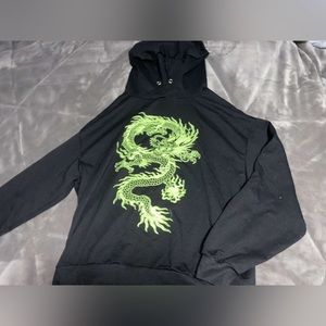 Black sweatshirt with dragon